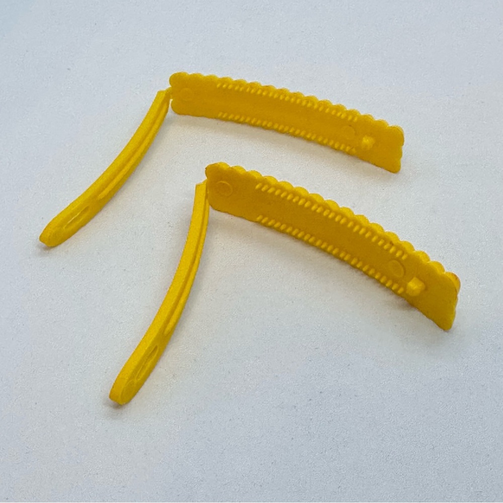 Vintage 4 Pairs 1980's Snap Back Plastic Girls' Hair Barrettes Unbranded Retro - Picture 4 of 14